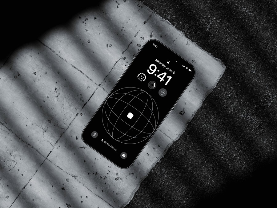 8款高级工业风水泥风格场景苹果iPhone 16 Pro手机UI设计展示贴图Figma样机模板 iPhone 16 Pro Mockups Vol.02 样机素材 sucaiwan.com