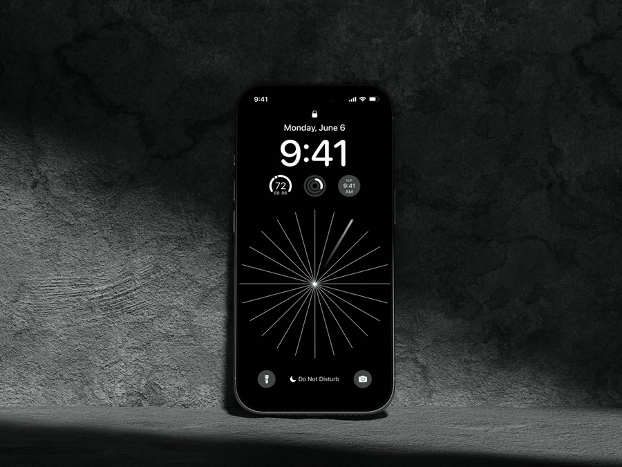 8款高级工业风水泥风格场景苹果iPhone 16 Pro手机UI设计展示贴图Figma样机模板 iPhone 16 Pro Mockups Vol.02 样机素材 sucaiwan.com