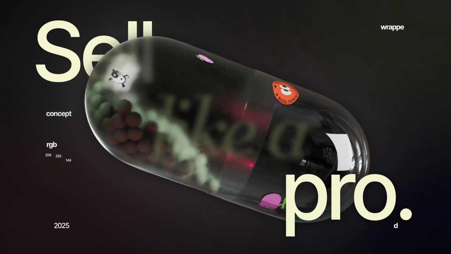 Fcpx插件 未来创意3D赛博朋克嘻哈风品牌宣传海报设计动画素材 3D Kinetic Punk Typography 插件预设 sucaiwan.com