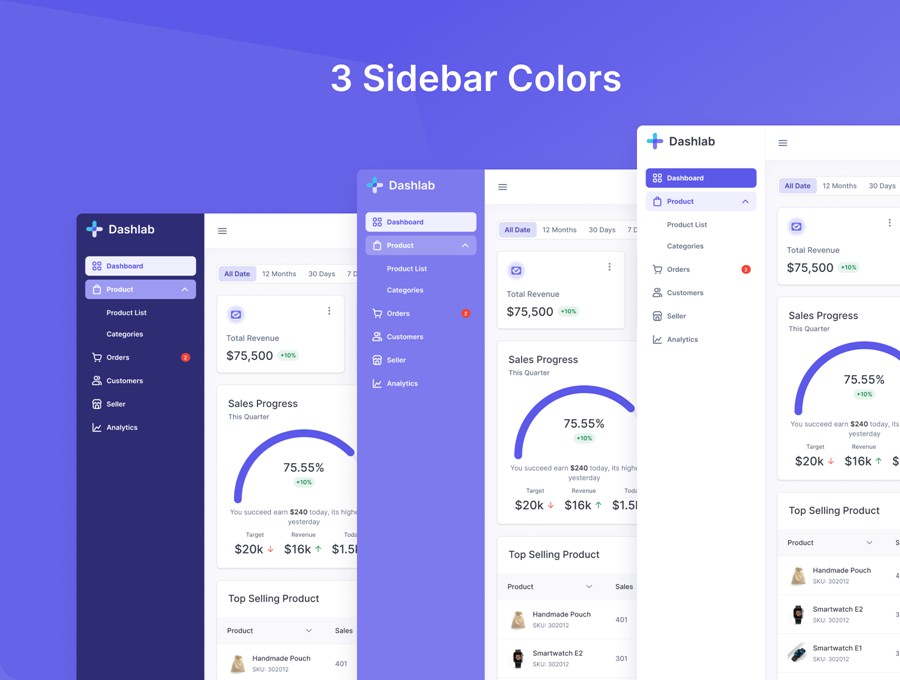 66屏现代极简电商数据统计仪表盘界面WEB UI设计Figma模板套件素材 Dashlab Dashboard UI Kit APP UI sucaiwan.com