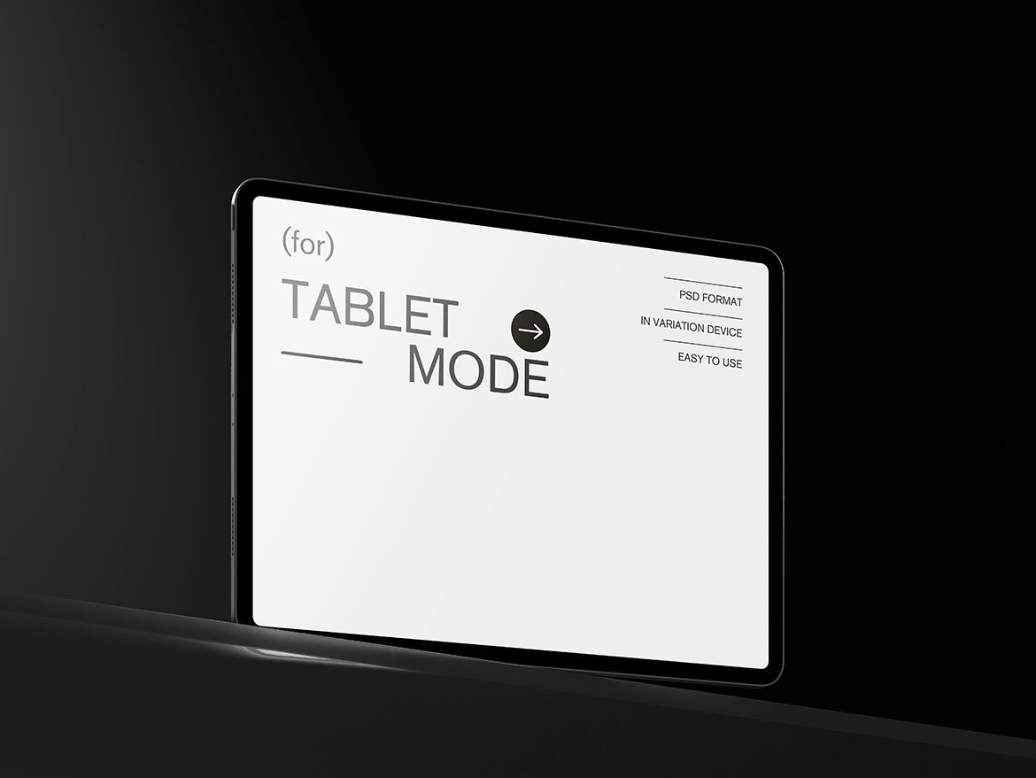 6款工业风暗黑系UI广告设计苹果iPhone手机iPad平板MacBook电脑展示PS贴图样机 Black Clean Device Mockups 样机素材 sucaiwan.com