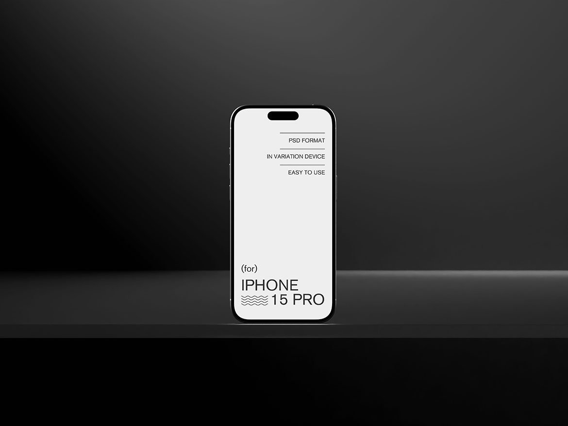 6款工业风暗黑系UI广告设计苹果iPhone手机iPad平板MacBook电脑展示PS贴图样机 Black Clean Device Mockups 样机素材 sucaiwan.com