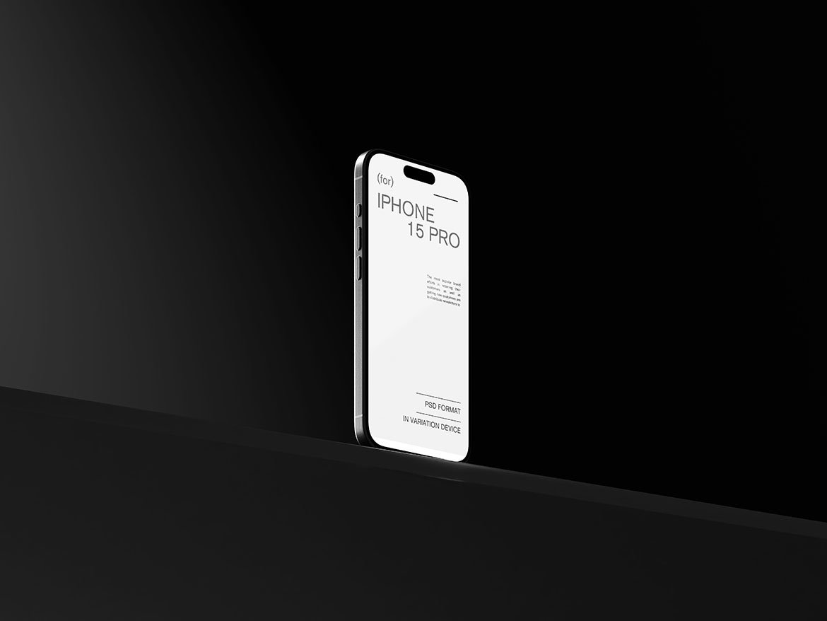 6款工业风暗黑系UI广告设计苹果iPhone手机iPad平板MacBook电脑展示PS贴图样机 Black Clean Device Mockups 样机素材 sucaiwan.com
