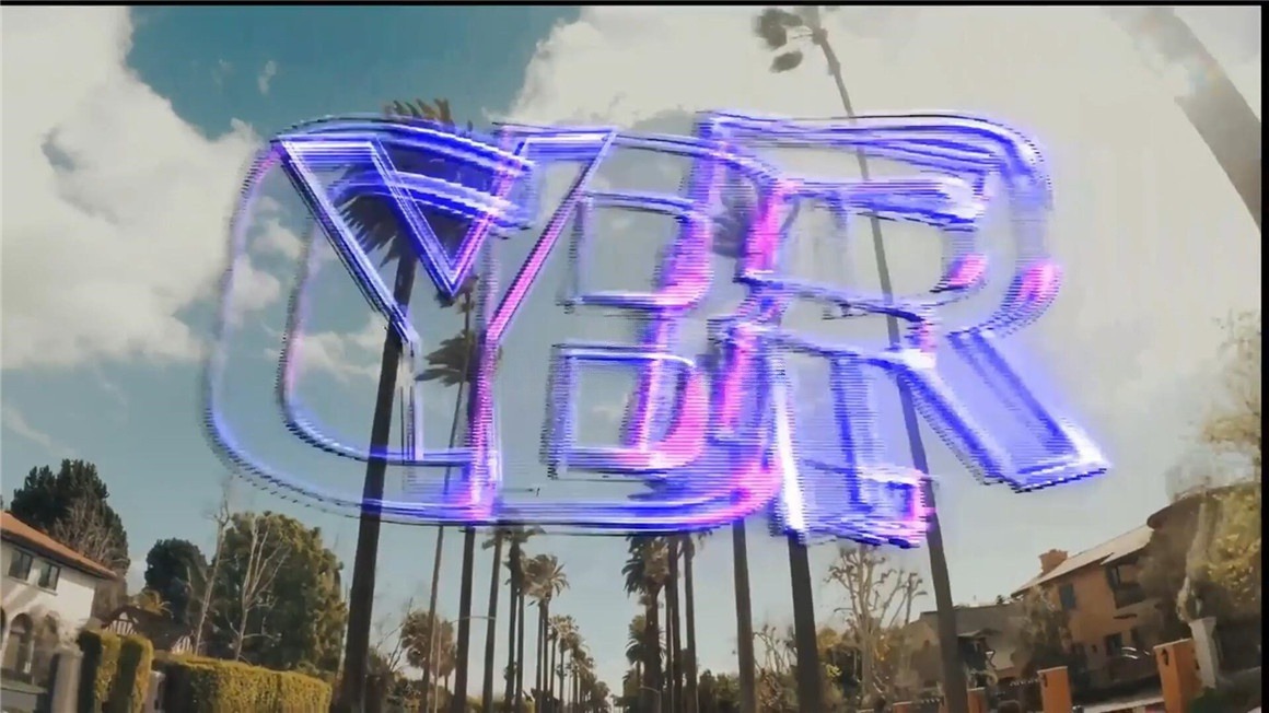 AE模板：复古Y2K艺术风格闪光毛刺透明棱镜反射3D文本动画模板 , sucaiwan.com