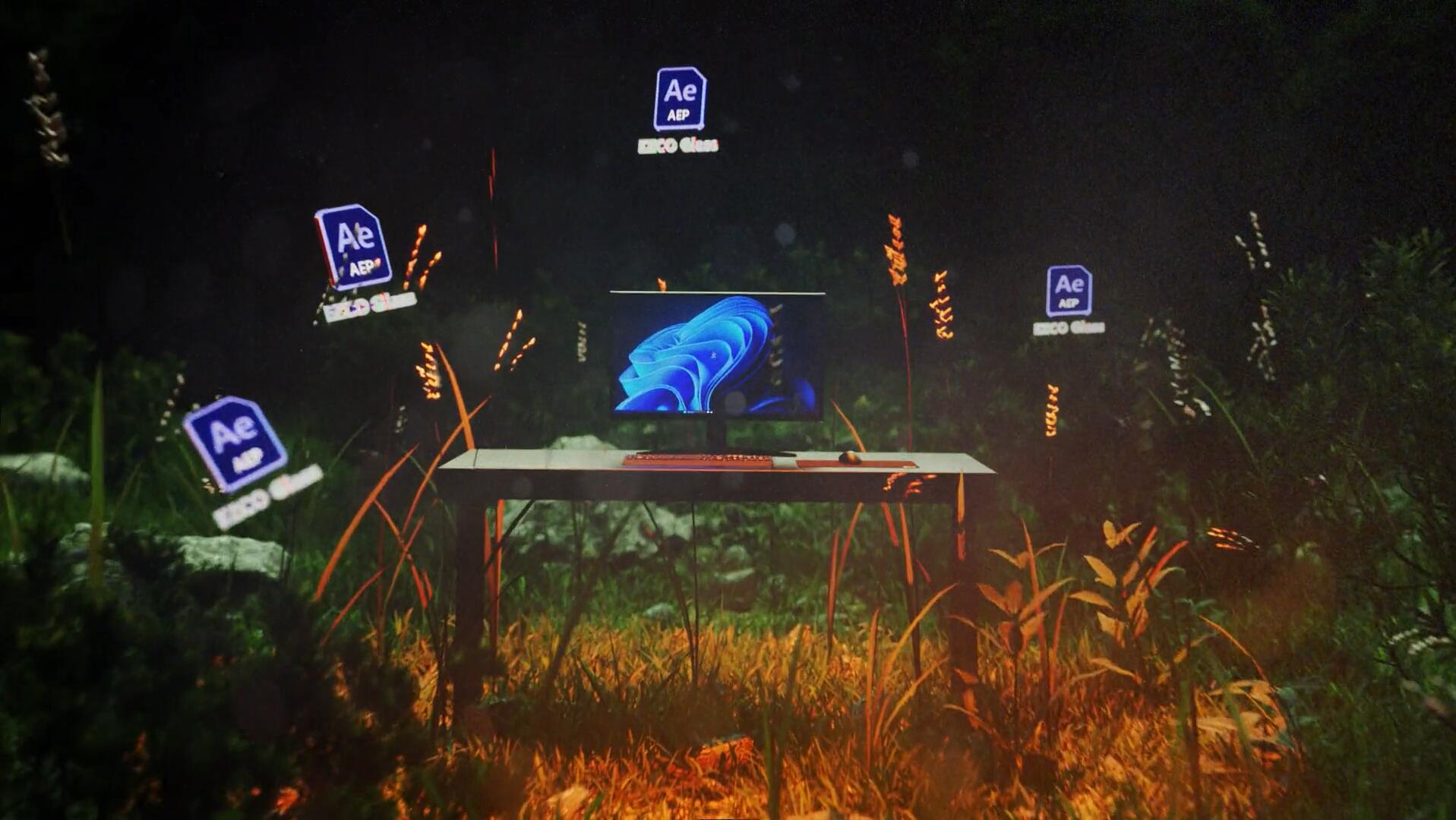 HAPPY EDITING - GLASS FX 复古梦幻美学棱镜玻璃压花折射扭曲纹理模糊堆叠效果AE模板 影视音频 sucaiwan.com