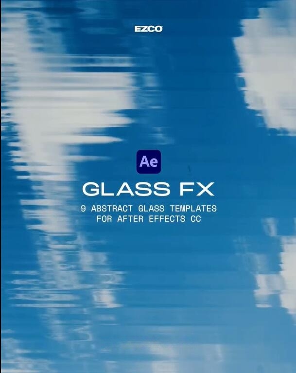 HAPPY EDITING - GLASS FX 复古梦幻美学棱镜玻璃压花折射扭曲纹理模糊堆叠效果AE模板 影视音频 sucaiwan.com