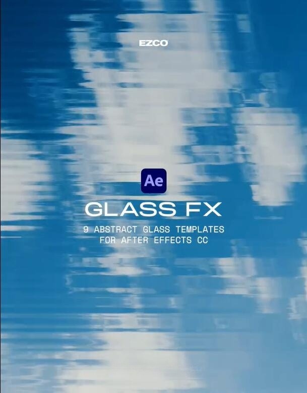 HAPPY EDITING - GLASS FX 复古梦幻美学棱镜玻璃压花折射扭曲纹理模糊堆叠效果AE模板 影视音频 sucaiwan.com