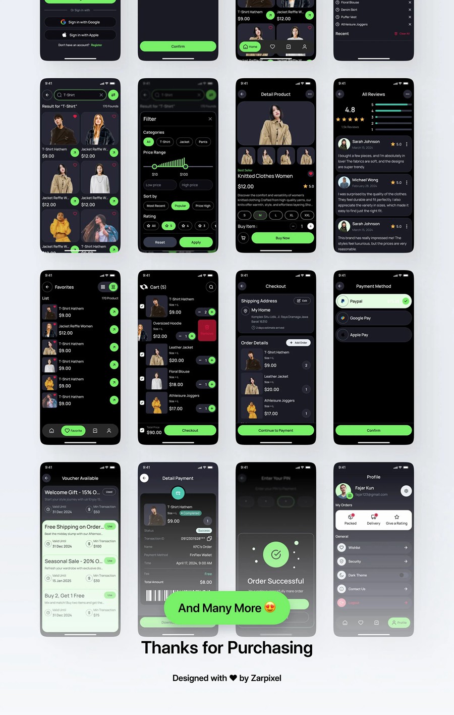 110+屏时尚双配色时装服装电商商城购物APP UI界面设计Figma模板套件素材 Shopnest – Ecommerce Mobile App UI Kit APP UI 第8张-素材湾丨精选海外优质设计素材资源 110+屏时尚双配色时装服装电商商城购物APP UI界面设计Figma模板套件素材 Shopnest – Ecommerce Mobile App UI Kit APP UI sucaiwan.com