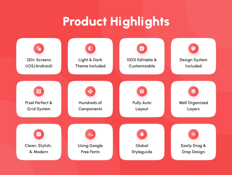 120+屏双配色食谱美食食物烹饪教学软件APP UI界面设计Figma模板套件 Cookpedia – Food Recipe App UI Kit APP UI sucaiwan.com