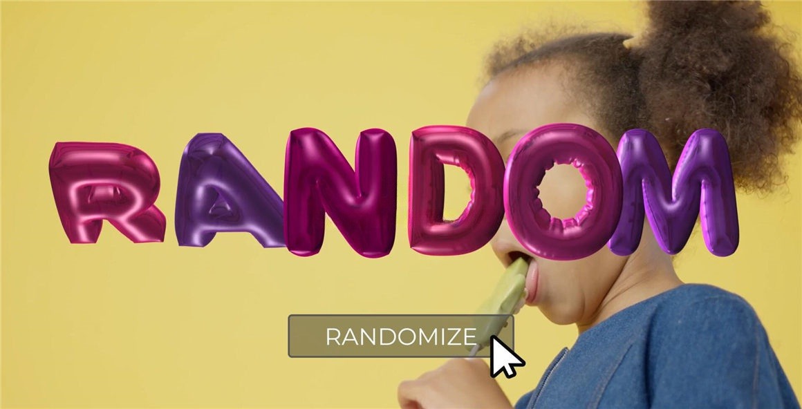 达芬奇预设：趣味Y2K卡通跨年新年庆祝圣诞节日充气膨胀气球字母生成效果 , sucaiwan.com