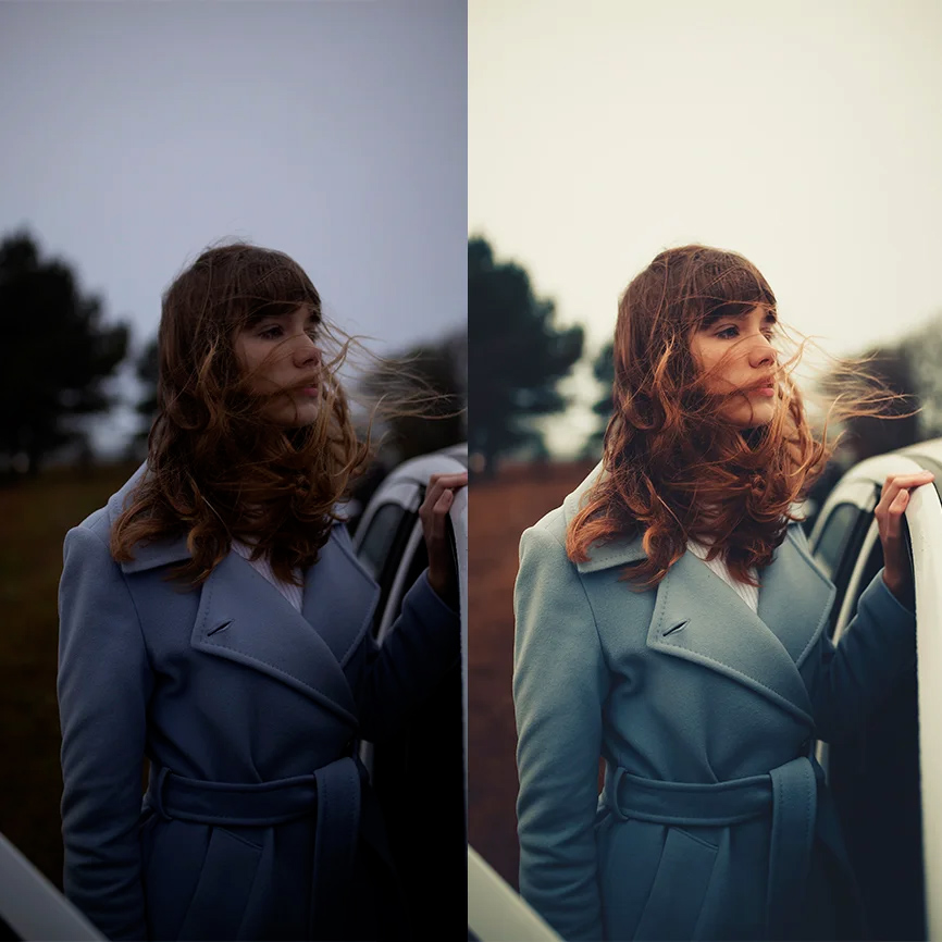 复古电影风格明亮亮度曝光人物肖像摄影照片调色Lightroom预设 LUIZCLAS – MOODY COLLECTION 插件预设 sucaiwan.com