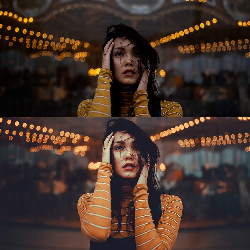 复古电影风格明亮亮度曝光人物肖像摄影照片调色Lightroom预设 LUIZCLAS – MOODY COLLECTION 插件预设 sucaiwan.com