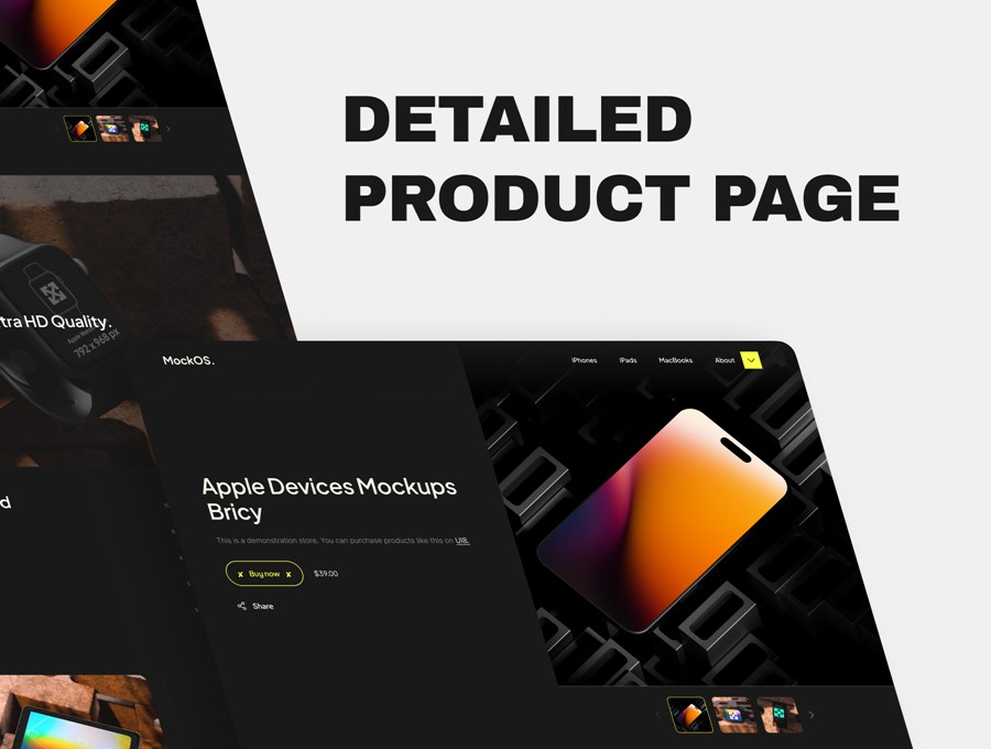 暗黑系响应式电子商务商城产品销售在线购物网站WEB UI界面设计Figma模板+源码素材 MockOS – Digital Store UI Template APP UI 第6张-素材湾丨精选海外优质设计素材资源 暗黑系响应式电子商务商城产品销售在线购物网站WEB UI界面设计Figma模板+源码素材 MockOS – Digital Store UI Template APP UI sucaiwan.com