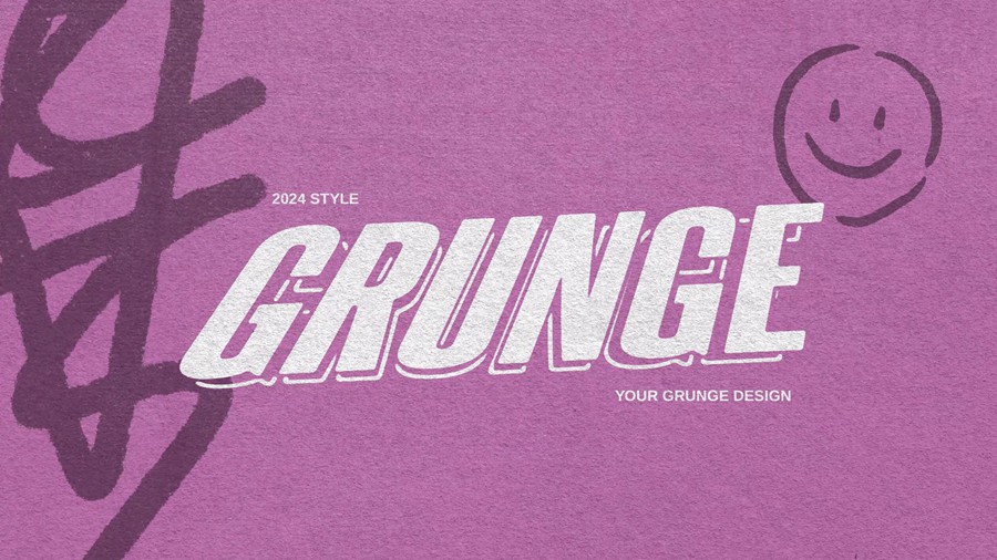 AE模板：大胆邋遢仿旧风格化垃圾摇滚风格粗体排版电影标题动画 Grunge Titles Pack , sucaiwan.com