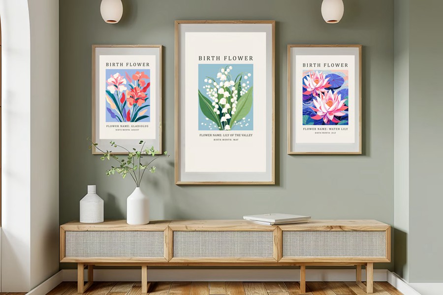 24幅花卉插图艺术风格海报AI矢量/PNG花卉剪贴画素材Birth Month Flower Market Wall Art Poster Cliparts 图片素材 第6张-素材湾丨精选海外优质设计素材资源 24幅花卉插图艺术风格海报AI矢量/PNG花卉剪贴画素材Birth Month Flower Market Wall Art Poster Cliparts 图片素材 sucaiwan.com