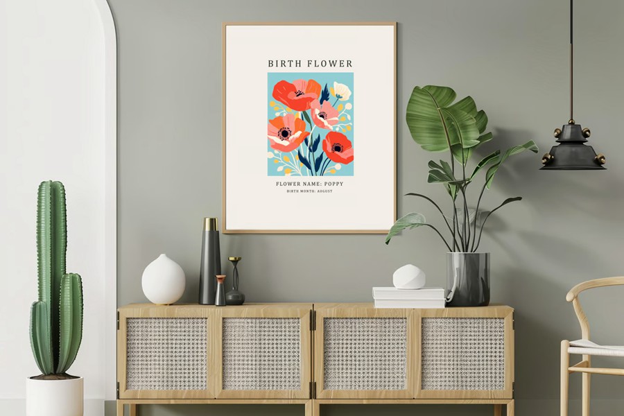 24幅花卉插图艺术风格海报AI矢量/PNG花卉剪贴画素材Birth Month Flower Market Wall Art Poster Cliparts 图片素材 第5张-素材湾丨精选海外优质设计素材资源 24幅花卉插图艺术风格海报AI矢量/PNG花卉剪贴画素材Birth Month Flower Market Wall Art Poster Cliparts 图片素材 sucaiwan.com