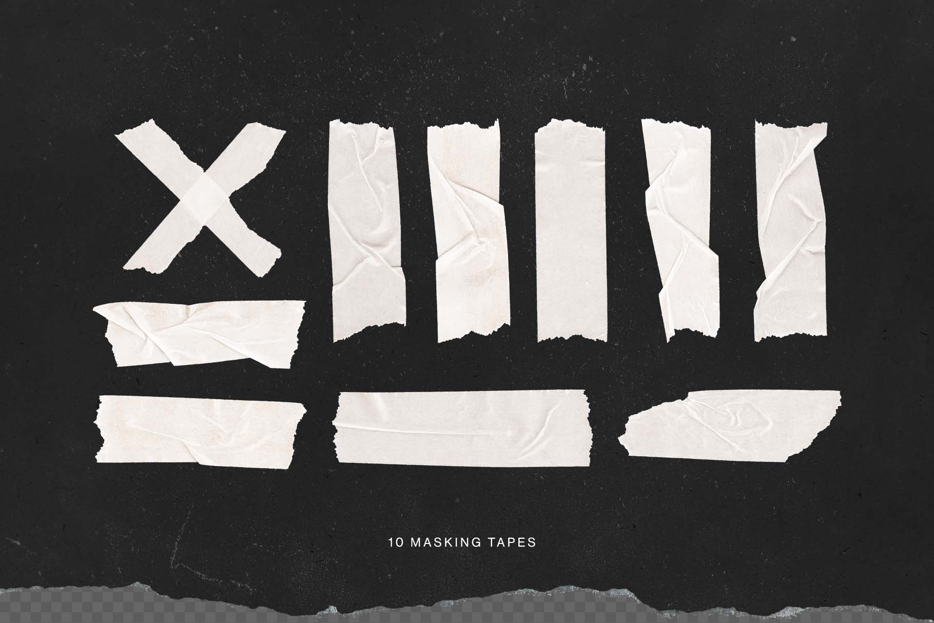 AE模板：复古垃圾摇滚美学拼贴艺术塑料触感纸胶带叠加动画模板 Sticky Tapes Graphics Pack , sucaiwan.com