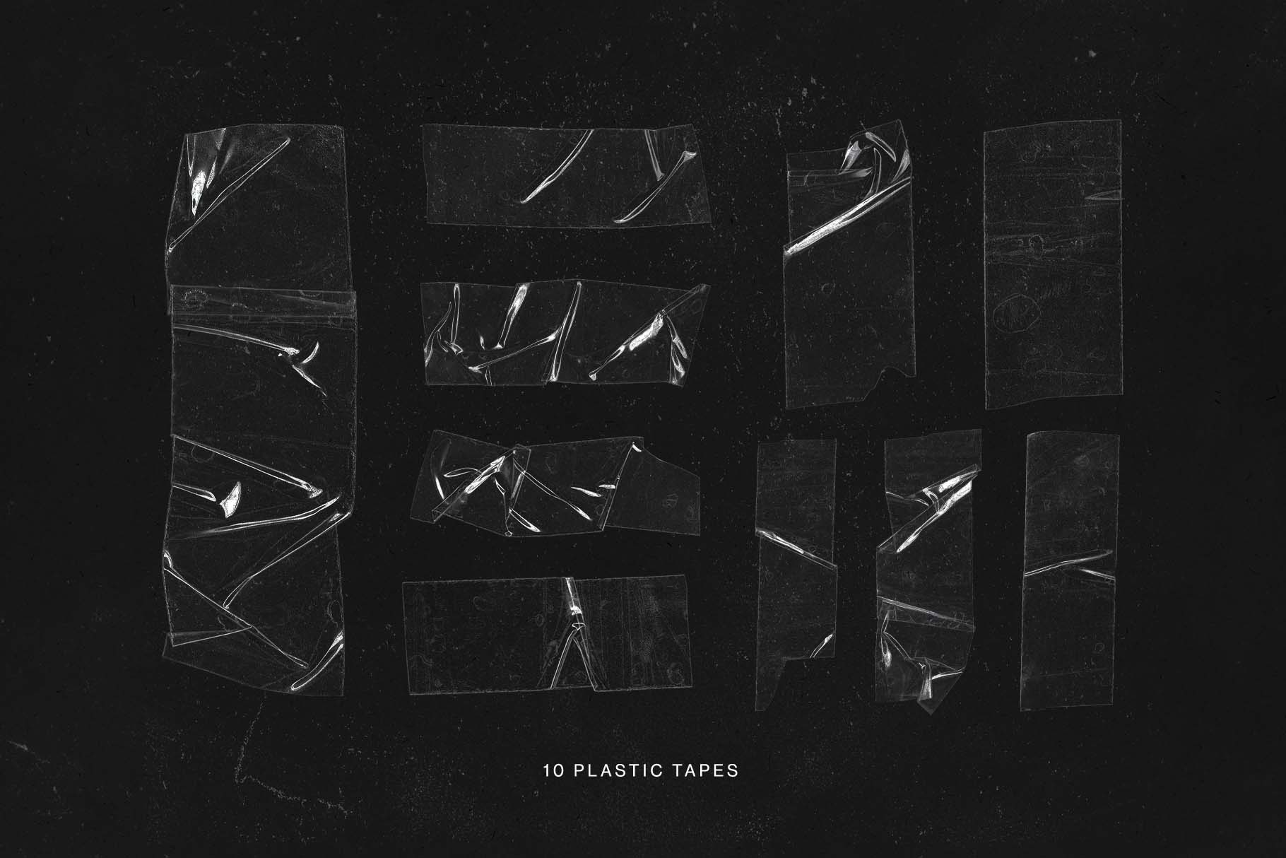 AE模板：复古垃圾摇滚美学拼贴艺术塑料触感纸胶带叠加动画模板 Sticky Tapes Graphics Pack , sucaiwan.com