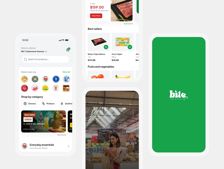 简杂货食品美食订购购买超市软件APP UI界面设计Figma模板+代码 Bites – Food Ordering App UI Kit APP UI 第3张-素材湾丨精选海外优质设计素材资源 简杂货食品美食订购购买超市软件APP UI界面设计Figma模板+代码 Bites – Food Ordering App UI Kit APP UI sucaiwan.com