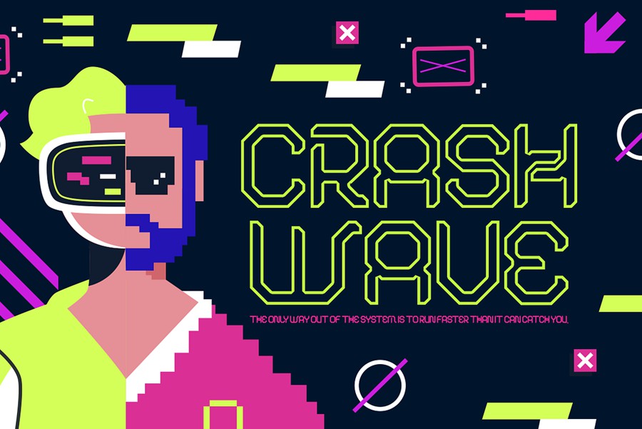 未来科幻赛博朋克游戏电竞海报广告标题设计装饰英文字体 Snapshock – Cyberpunk Game Font 设计素材 第2张-素材湾丨精选海外优质设计素材资源 未来科幻赛博朋克游戏电竞海报广告标题设计装饰英文字体 Snapshock – Cyberpunk Game Font 设计素材 sucaiwan.com