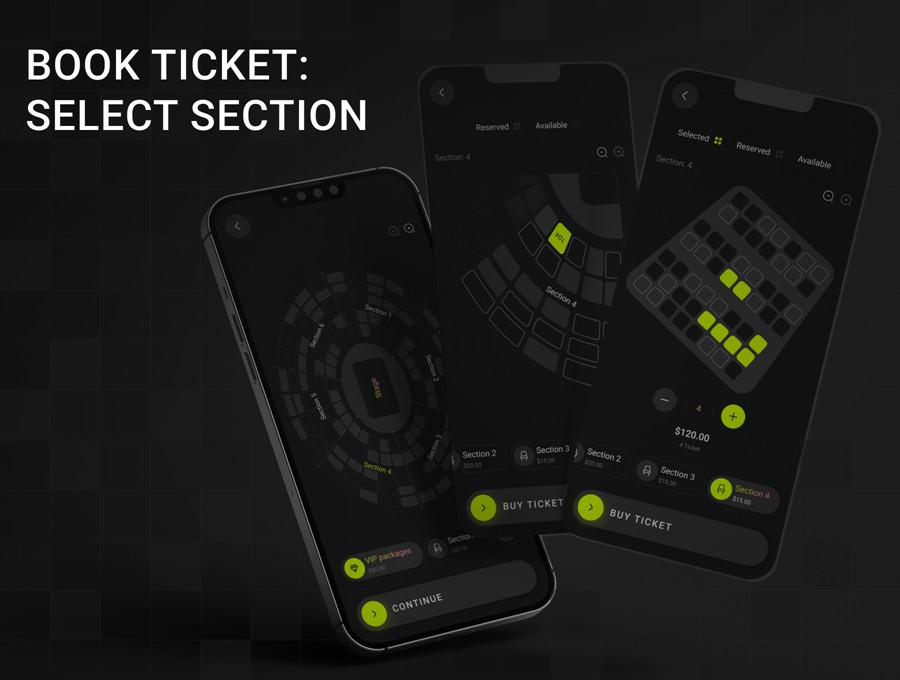 70+屏暗黑系活动音乐电影票AI智能预订购买APP UI界面设计Figma模板套件 Eventoo- The AI-Powered Event Booking App UI Kit APP UI sucaiwan.com