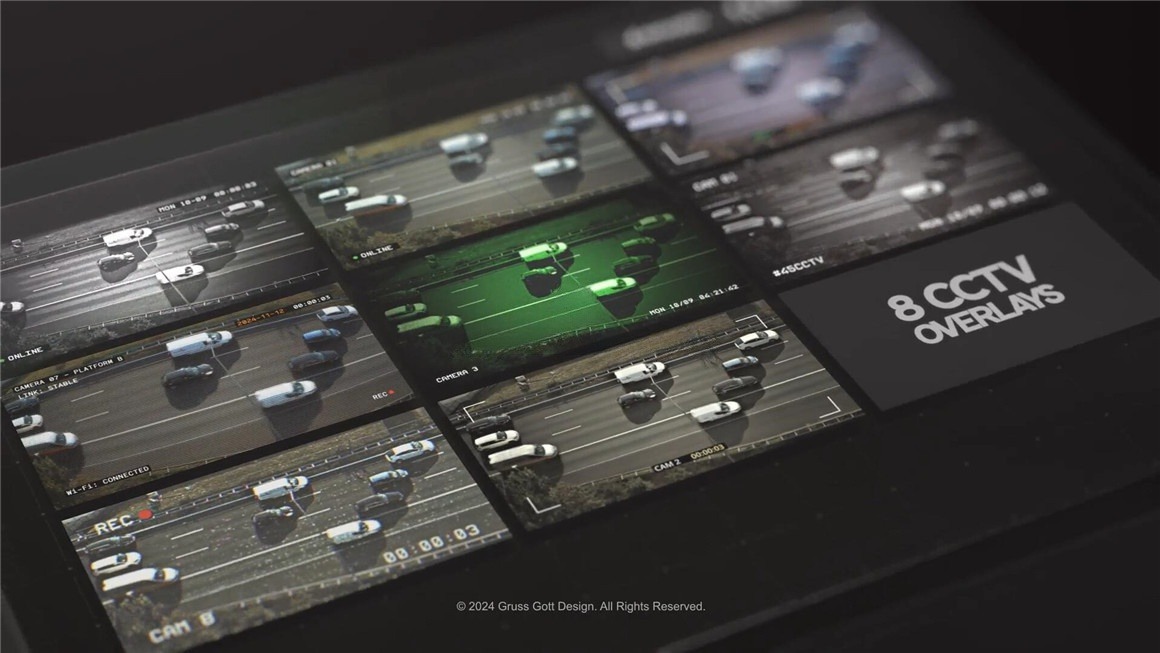 AE模板:8种逼真犯罪监控闭路电视安全摄像头叠加4K模板 , 第2张-素材湾丨精选海外优质设计素材资源 AE模板:8种逼真犯罪监控闭路电视安全摄像头叠加4K模板 , sucaiwan.com