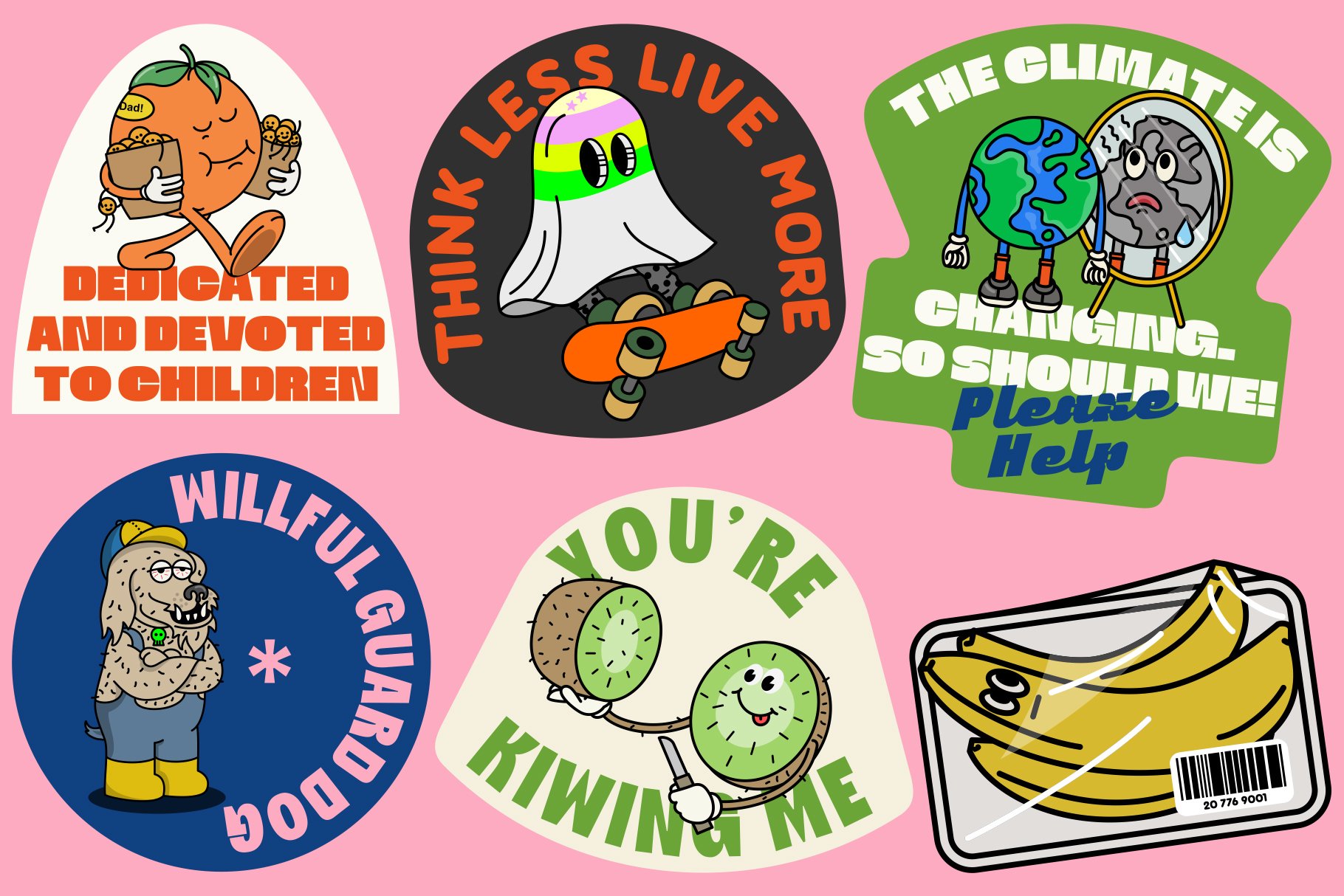 乐趣、欢快、多彩现代潮流时尚海报设计精品无衬线字体 + AI矢量贴纸插画 Slack 01 | Cheerful Sans Serif Font , 第7张-素材湾丨精选海外优质设计素材资源 乐趣、欢快、多彩现代潮流时尚海报设计精品无衬线字体 + AI矢量贴纸插画 Slack 01 | Cheerful Sans Serif Font , sucaiwan.com