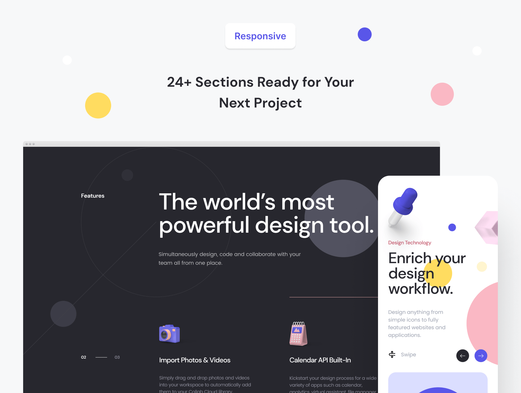 时尚响应式网站登录页面WEB UI设计Figma模板+源码Html素材 Collab — Landing Page Kit APP UI 第8张-素材湾丨精选海外优质设计素材资源 时尚响应式网站登录页面WEB UI设计Figma模板+源码Html素材 Collab — Landing Page Kit APP UI sucaiwan.com