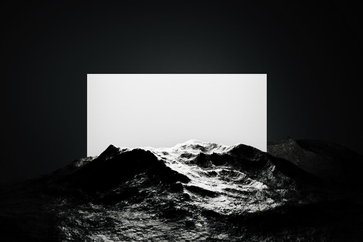 5款暗黑系音乐艺术展会广告牌海报设计PS贴图样机模板素材 Digital Screen Advertising Mockup 2 样机素材 sucaiwan.com