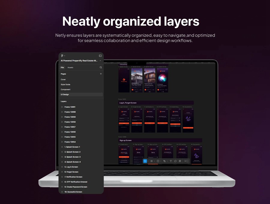 45+屏高级双配色Ai智能房地产房屋出售租赁软件APP UI界面设计Figma模板 Ai Powered Propertify Real Estate Marketplace App UI Kit APP UI 第3张-素材湾丨精选海外优质设计素材资源 45+屏高级双配色Ai智能房地产房屋出售租赁软件APP UI界面设计Figma模板 Ai Powered Propertify Real Estate Marketplace App UI Kit APP UI sucaiwan.com