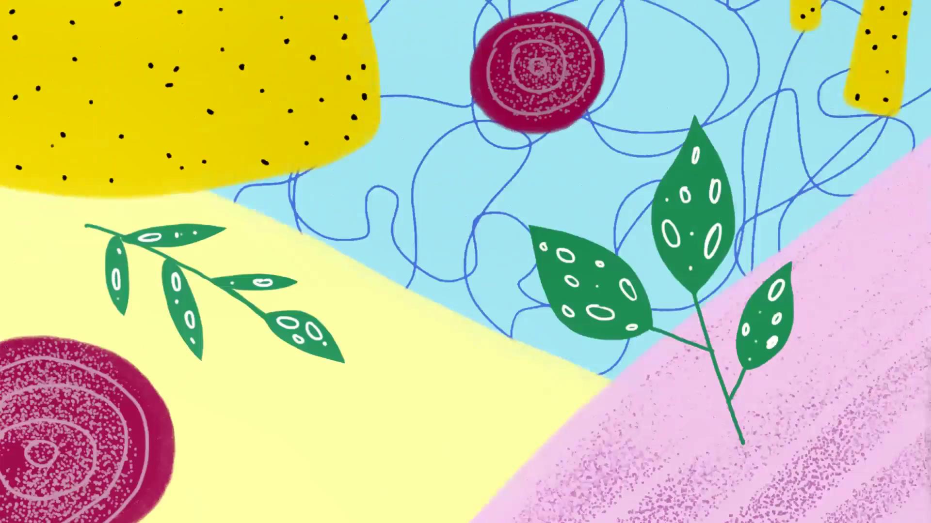 AE模板：创意趣味抽象手绘线条几何元素动画转场过渡 , sucaiwan.com