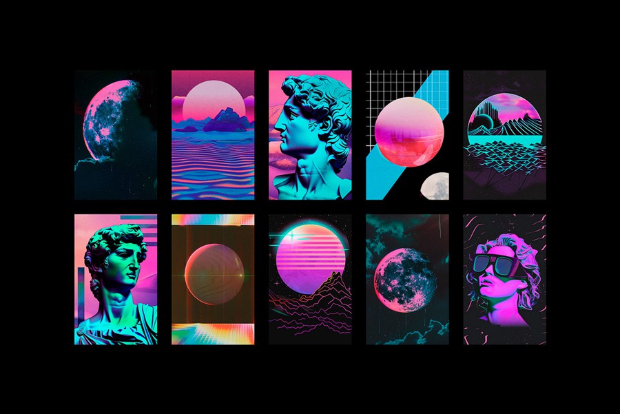 480+款超现实欧美赛博朋克蒸汽波雕像物品3D背景复古拼体剪贴画设计素材 Vaporwave Collage Kit 图片素材 第16张-素材湾丨精选海外优质设计素材资源 480+款超现实欧美赛博朋克蒸汽波雕像物品3D背景复古拼体剪贴画设计素材 Vaporwave Collage Kit 图片素材 sucaiwan.com