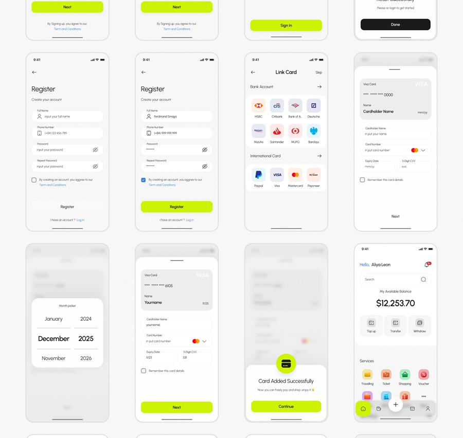 135+屏双配色金融科技财务管理理财电子钱包APP UI界面设计Figma模板套件 BrePay – Digital Wallet Finance App UI Kit APP UI 第9张-素材湾丨精选海外优质设计素材资源 135+屏双配色金融科技财务管理理财电子钱包APP UI界面设计Figma模板套件 BrePay – Digital Wallet Finance App UI Kit APP UI sucaiwan.com