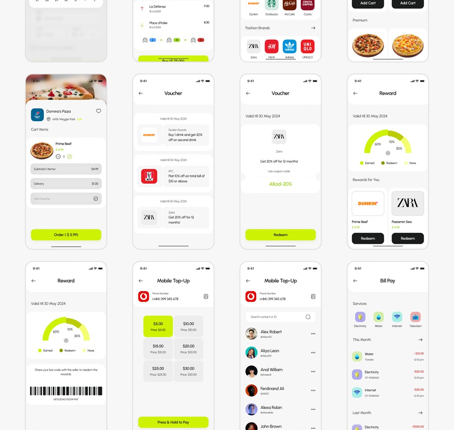 135+屏双配色金融科技财务管理理财电子钱包APP UI界面设计Figma模板套件 BrePay – Digital Wallet Finance App UI Kit APP UI 第12张-素材湾丨精选海外优质设计素材资源 135+屏双配色金融科技财务管理理财电子钱包APP UI界面设计Figma模板套件 BrePay – Digital Wallet Finance App UI Kit APP UI sucaiwan.com