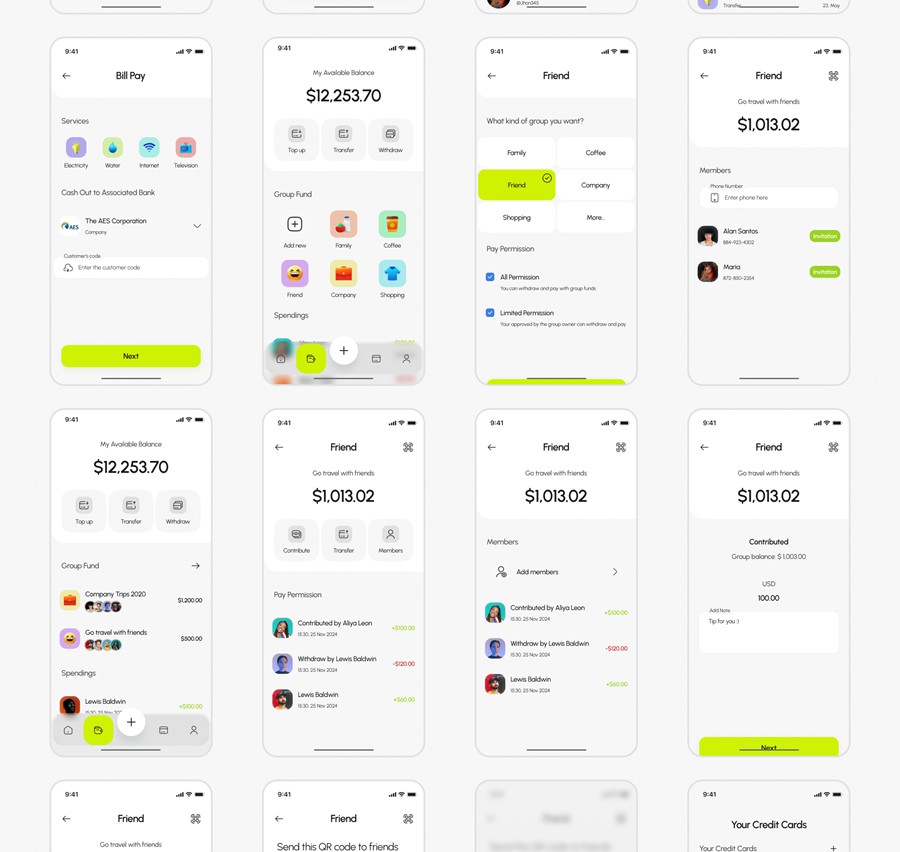 135+屏双配色金融科技财务管理理财电子钱包APP UI界面设计Figma模板套件 BrePay – Digital Wallet Finance App UI Kit APP UI 第13张-素材湾丨精选海外优质设计素材资源 135+屏双配色金融科技财务管理理财电子钱包APP UI界面设计Figma模板套件 BrePay – Digital Wallet Finance App UI Kit APP UI sucaiwan.com
