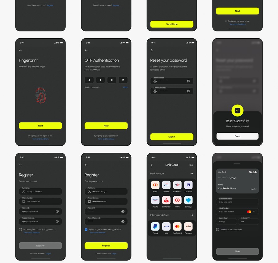 135+屏双配色金融科技财务管理理财电子钱包APP UI界面设计Figma模板套件 BrePay – Digital Wallet Finance App UI Kit APP UI 第16张-素材湾丨精选海外优质设计素材资源 135+屏双配色金融科技财务管理理财电子钱包APP UI界面设计Figma模板套件 BrePay – Digital Wallet Finance App UI Kit APP UI sucaiwan.com