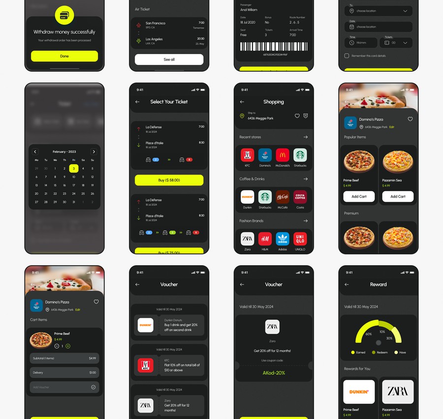 135+屏双配色金融科技财务管理理财电子钱包APP UI界面设计Figma模板套件 BrePay – Digital Wallet Finance App UI Kit APP UI 第19张-素材湾丨精选海外优质设计素材资源 135+屏双配色金融科技财务管理理财电子钱包APP UI界面设计Figma模板套件 BrePay – Digital Wallet Finance App UI Kit APP UI sucaiwan.com