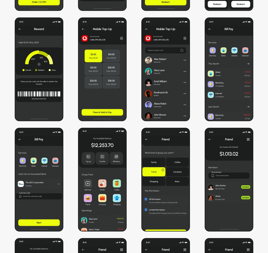135+屏双配色金融科技财务管理理财电子钱包APP UI界面设计Figma模板套件 BrePay – Digital Wallet Finance App UI Kit APP UI 第20张-素材湾丨精选海外优质设计素材资源 135+屏双配色金融科技财务管理理财电子钱包APP UI界面设计Figma模板套件 BrePay – Digital Wallet Finance App UI Kit APP UI sucaiwan.com