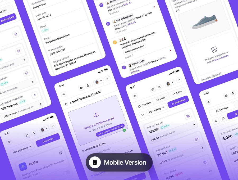 80+屏高级电商销售数据信息统计看板后台仪表盘UI界面设计Figma模板素材 Metoric – Sales Analytics Dashboard UI Kit APP UI 第6张-素材湾丨精选海外优质设计素材资源 80+屏高级电商销售数据信息统计看板后台仪表盘UI界面设计Figma模板素材 Metoric – Sales Analytics Dashboard UI Kit APP UI sucaiwan.com