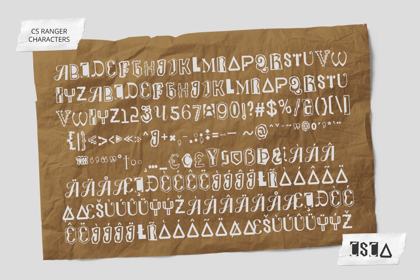 时尚创意品牌海报徽标设计装饰贴图字体安装包 Ranger – Collage Font 设计素材 第6张-素材湾丨精选海外优质设计素材资源 时尚创意品牌海报徽标设计装饰贴图字体安装包 Ranger – Collage Font 设计素材 sucaiwan.com