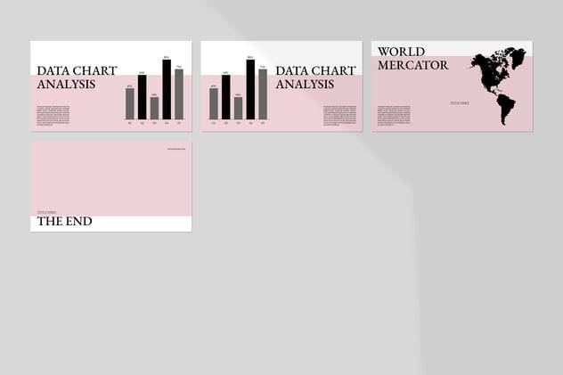 现代极简品牌营销策划演示文稿设计ppt模版 Minimal & Clean Powerpoint Presentation 幻灯图表 sucaiwan.com