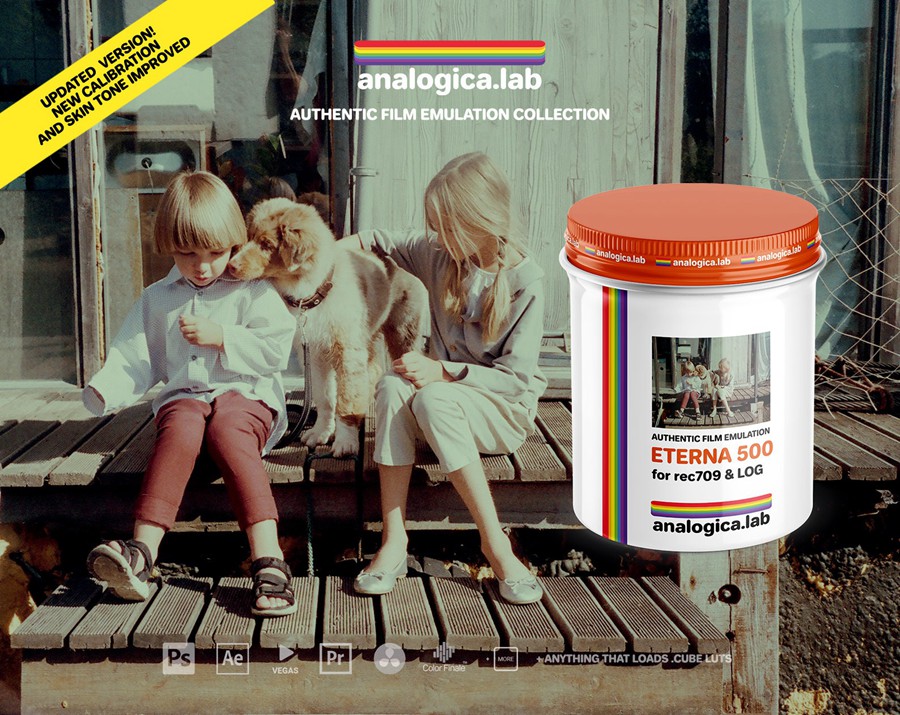 复古怀旧电影质感富士Eterna 500胶片仿真模拟颗粒效果视频调色LUT预设 Analogica Lab – FujiFilm ETERNA 500 插件预设 第1张-素材湾丨精选海外优质设计素材资源 复古怀旧电影质感富士Eterna 500胶片仿真模拟颗粒效果视频调色LUT预设 Analogica Lab – FujiFilm ETERNA 500 插件预设 sucaiwan.com