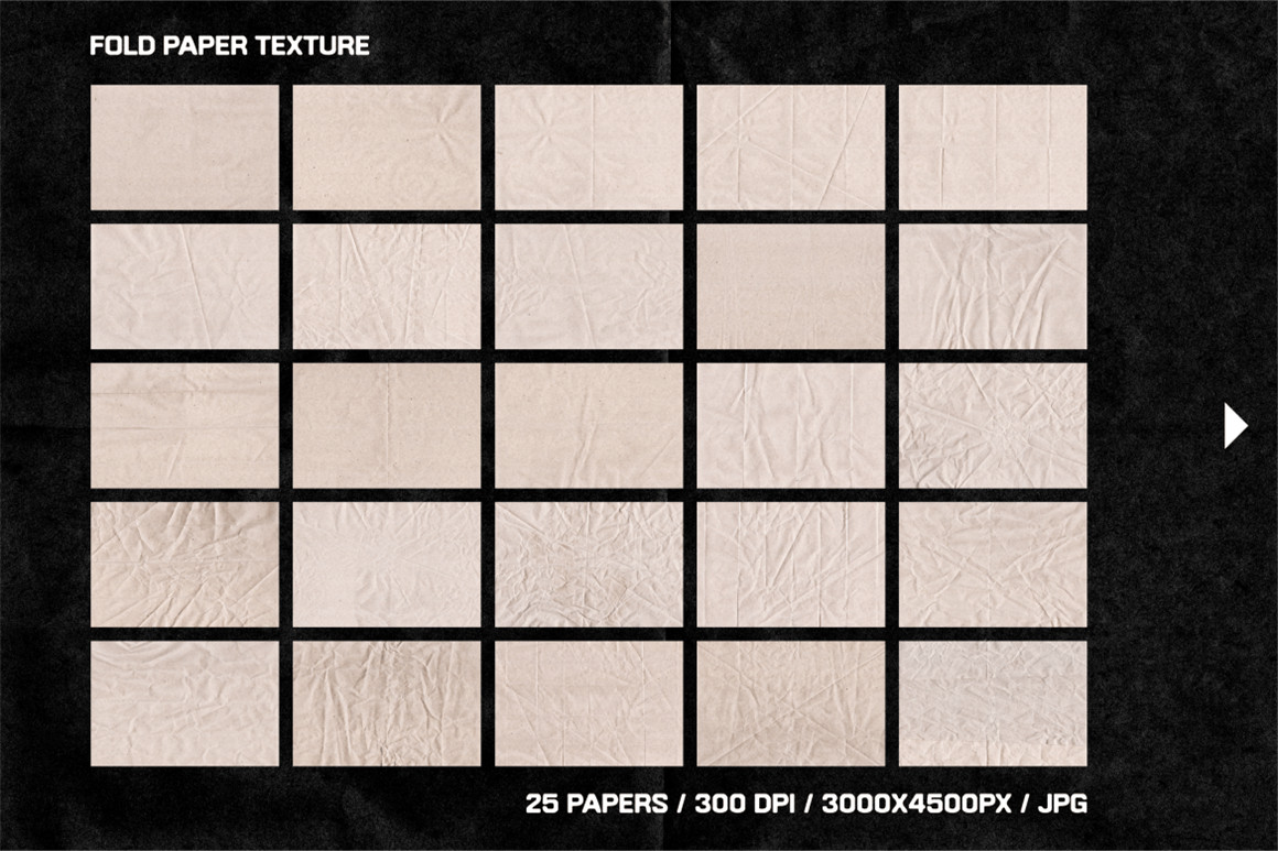 25款真实自然颗粒纸张折叠折痕褶皱复古背景肌理纹理图片 Fold Paper Textures , sucaiwan.com