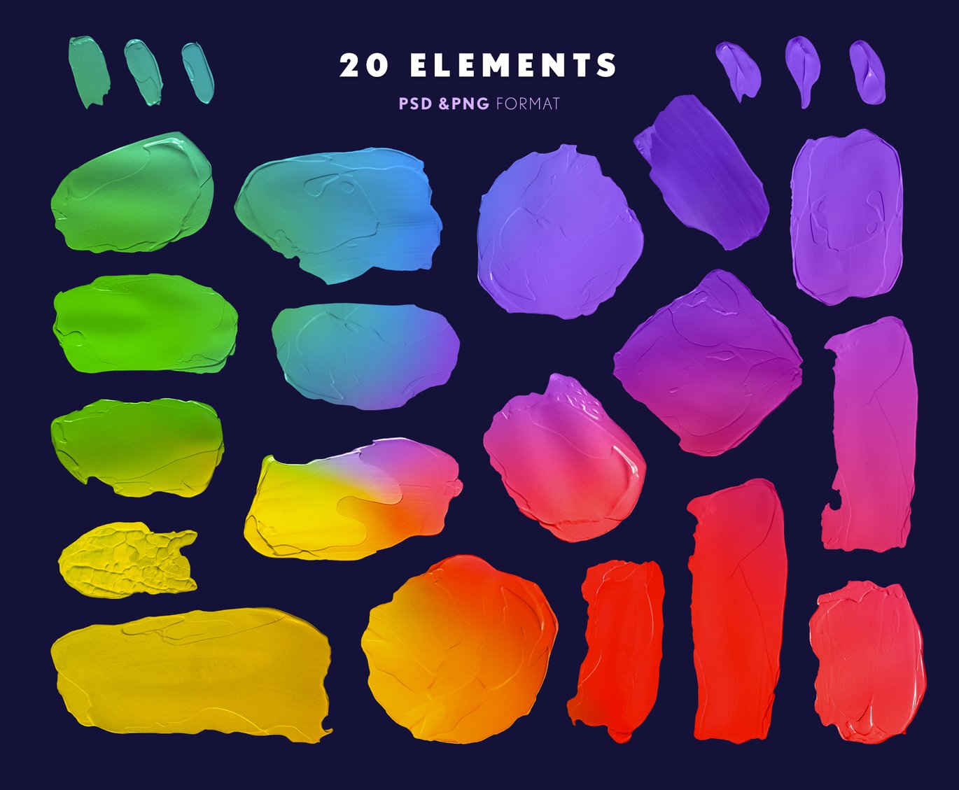 多彩水彩涂料油漆丙烯效果质感笔刷纹理png/psd格式素材合集 Creamy Glazing 2 – Paint Strokes 图片素材 第2张-素材湾丨精选海外优质设计素材资源 多彩水彩涂料油漆丙烯效果质感笔刷纹理png/psd格式素材合集 Creamy Glazing 2 – Paint Strokes 图片素材 sucaiwan.com