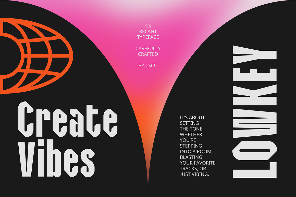 现代时尚品牌杂志广告海报设计无衬线英文字体安装包 Recant – Bold Font 设计素材 sucaiwan.com