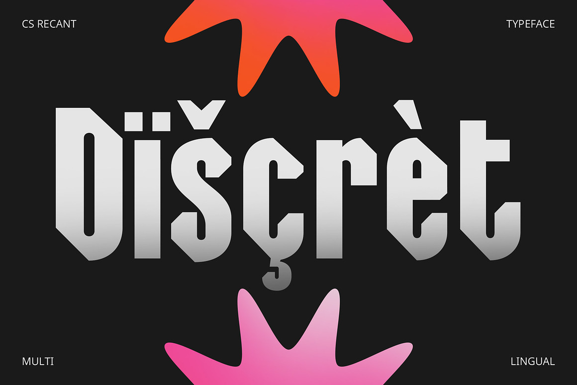 现代时尚品牌杂志广告海报设计无衬线英文字体安装包 Recant – Bold Font 设计素材 sucaiwan.com