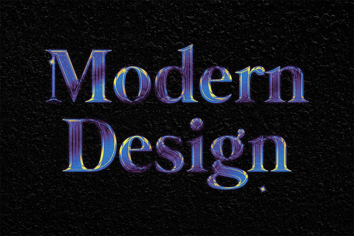 复古y2k金属渐变文本效果ps特效滤镜样机素材 Gradient Chrome Text Effect 插件预设 第2张-素材湾丨精选海外优质设计素材资源 复古y2k金属渐变文本效果ps特效滤镜样机素材 Gradient Chrome Text Effect 插件预设 sucaiwan.com