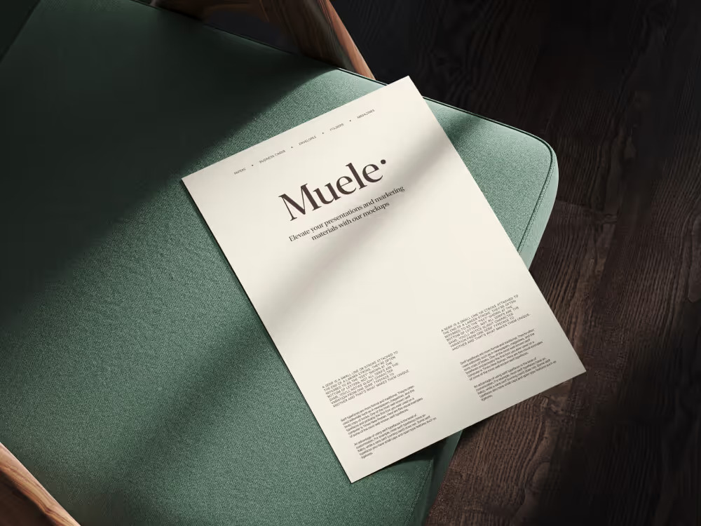 16款高级国外风格信封名片画册信纸VI设计展示效果图PS贴图样机模板 Muele, Branding Mockups 样机素材 sucaiwan.com