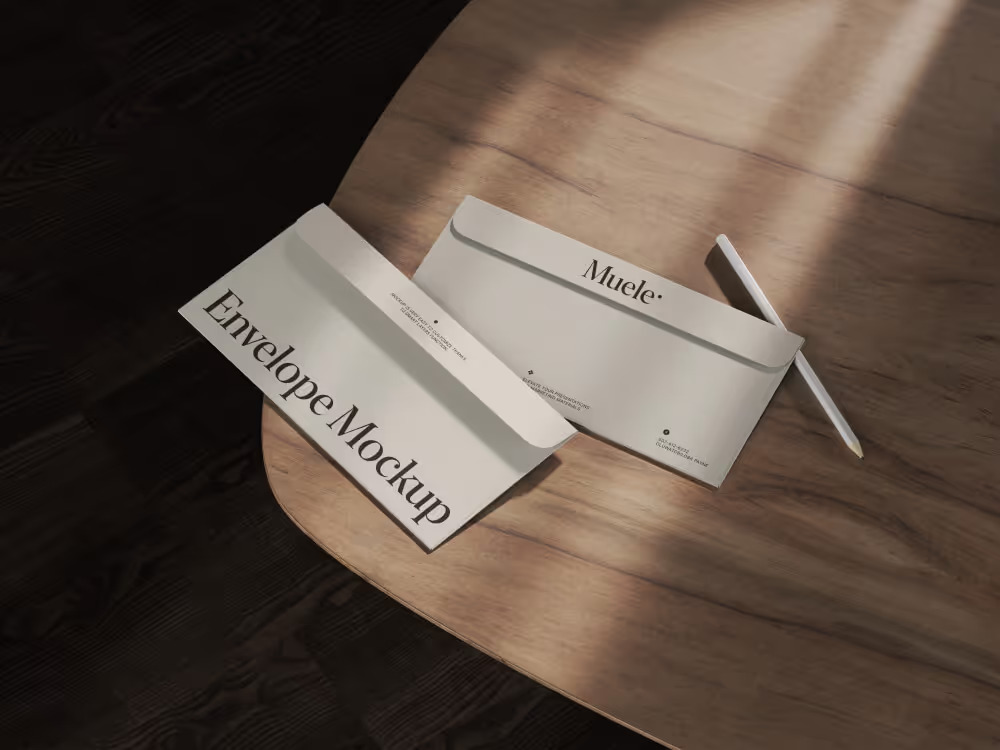 16款高级国外风格信封名片画册信纸VI设计展示效果图PS贴图样机模板 Muele, Branding Mockups 样机素材 sucaiwan.com