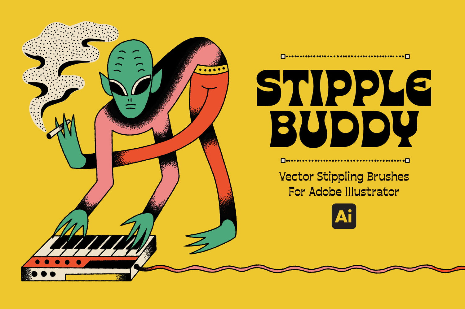 超酷嘻哈小众风做旧涂鸦颗粒燥点肌理纹理手绘插画绘画Ai矢量笔刷画笔素材 TGTS – Stipple Buddy Vector Stippling Brushes for Illustrator 设计素材 第1张-素材湾丨精选海外优质设计素材资源 超酷嘻哈小众风做旧涂鸦颗粒燥点肌理纹理手绘插画绘画Ai矢量笔刷画笔素材 TGTS – Stipple Buddy Vector Stippling Brushes for Illustrator 设计素材 sucaiwan.com